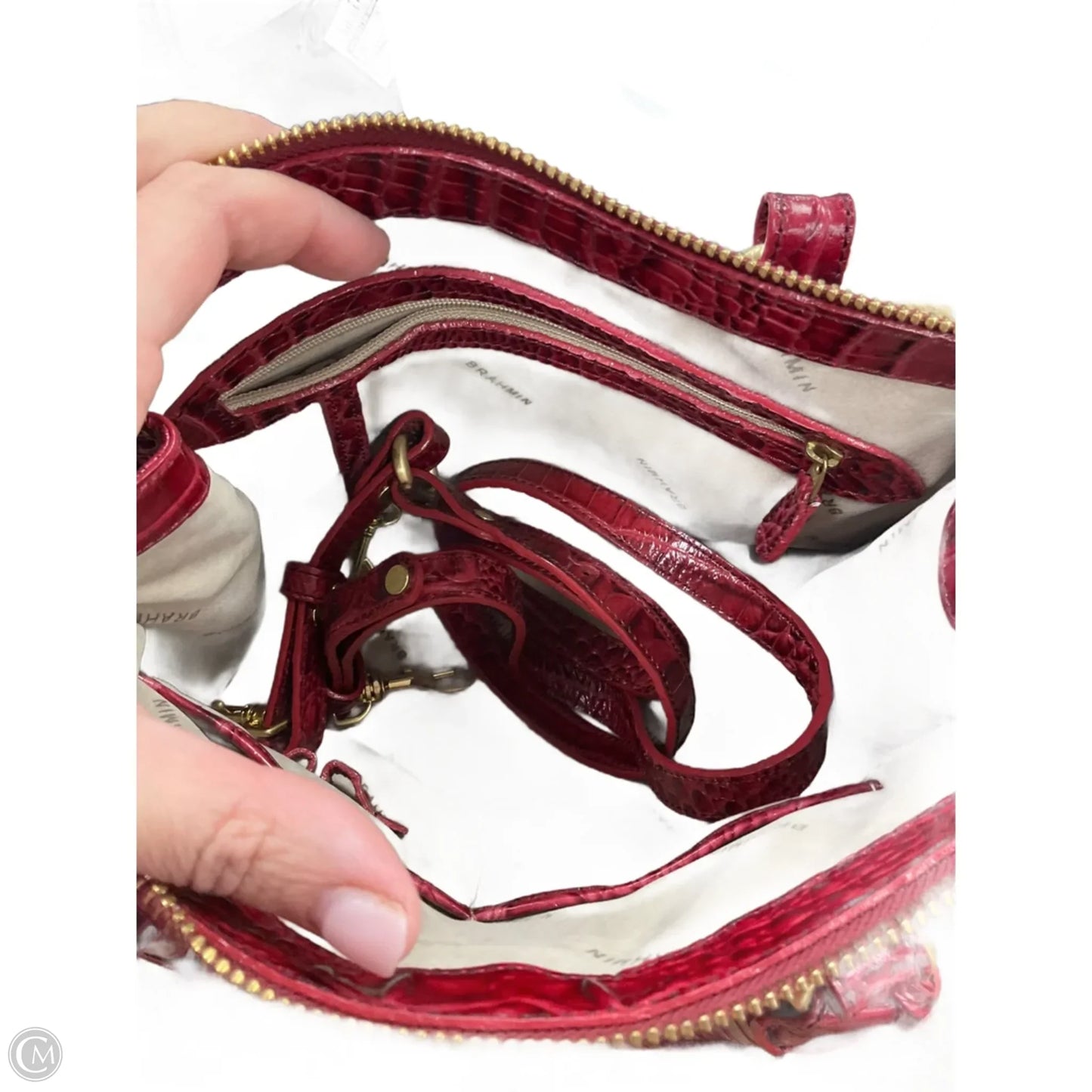 Crossbody Designer By Brahmin, Size: Small