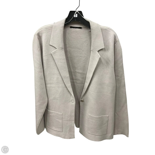 Cardigan By Tahari In Beige, Size: Xl