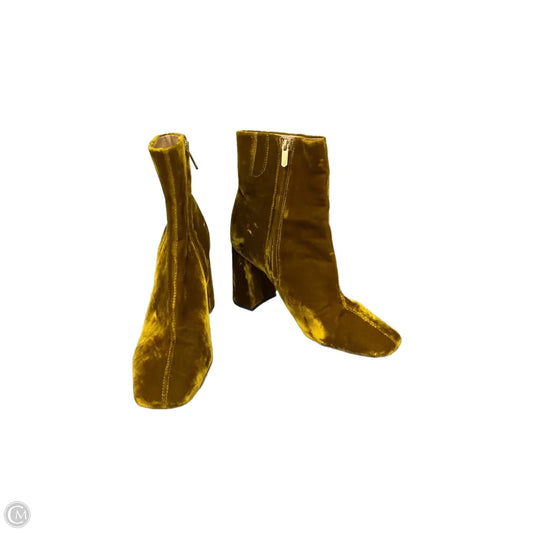 Boots Ankle Heels By Sam Edelman In Gold, Size: 9