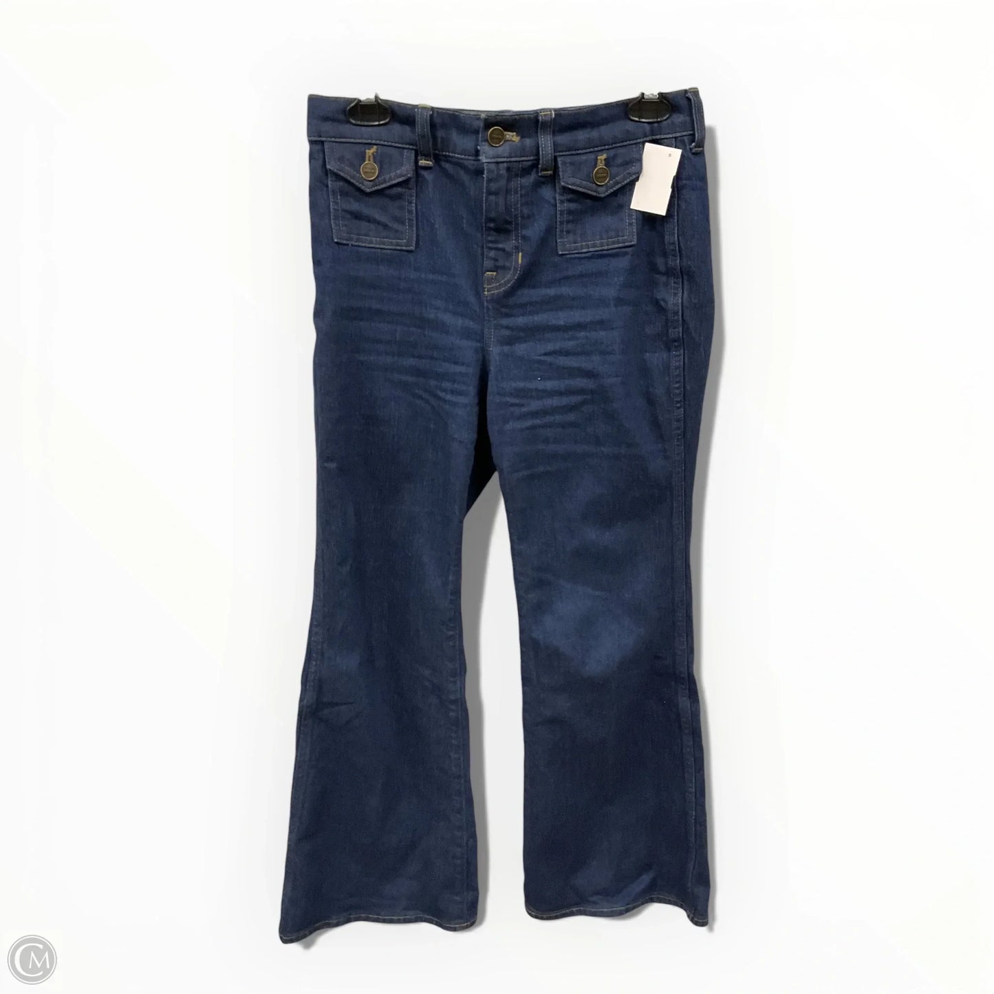 Jeans Wide Leg By J. Crew In Blue Denim, Size: 4
