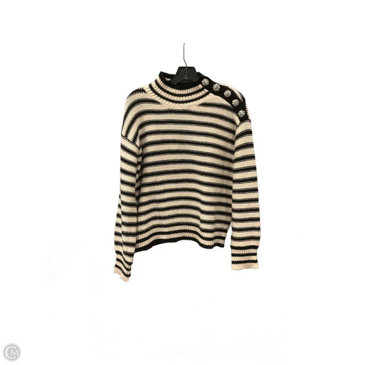 Sweater By J. Crew In Black & Cream, Size: M