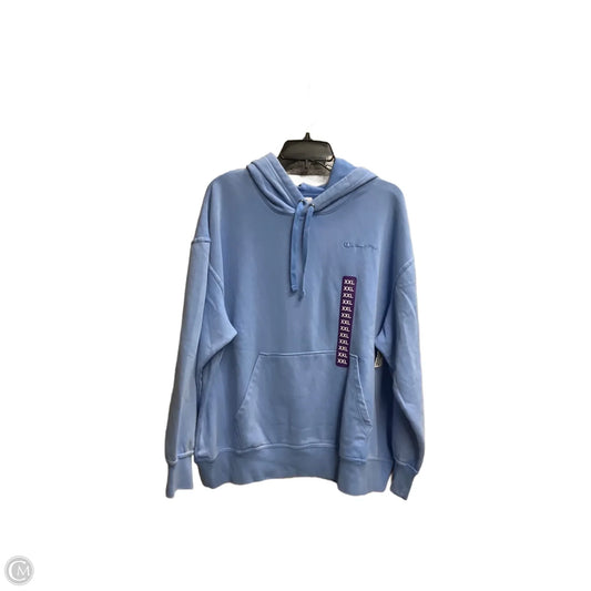 Athletic Sweatshirt Hoodie By Champion In Blue, Size: Xxl
