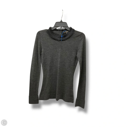 Top Long Sleeve Luxury Designer By Burberry In Grey, Size: S