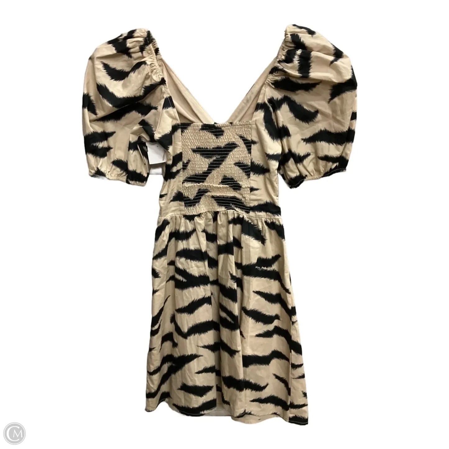 Dress Casual Midi By Divided In Zebra Print, Size: Xs