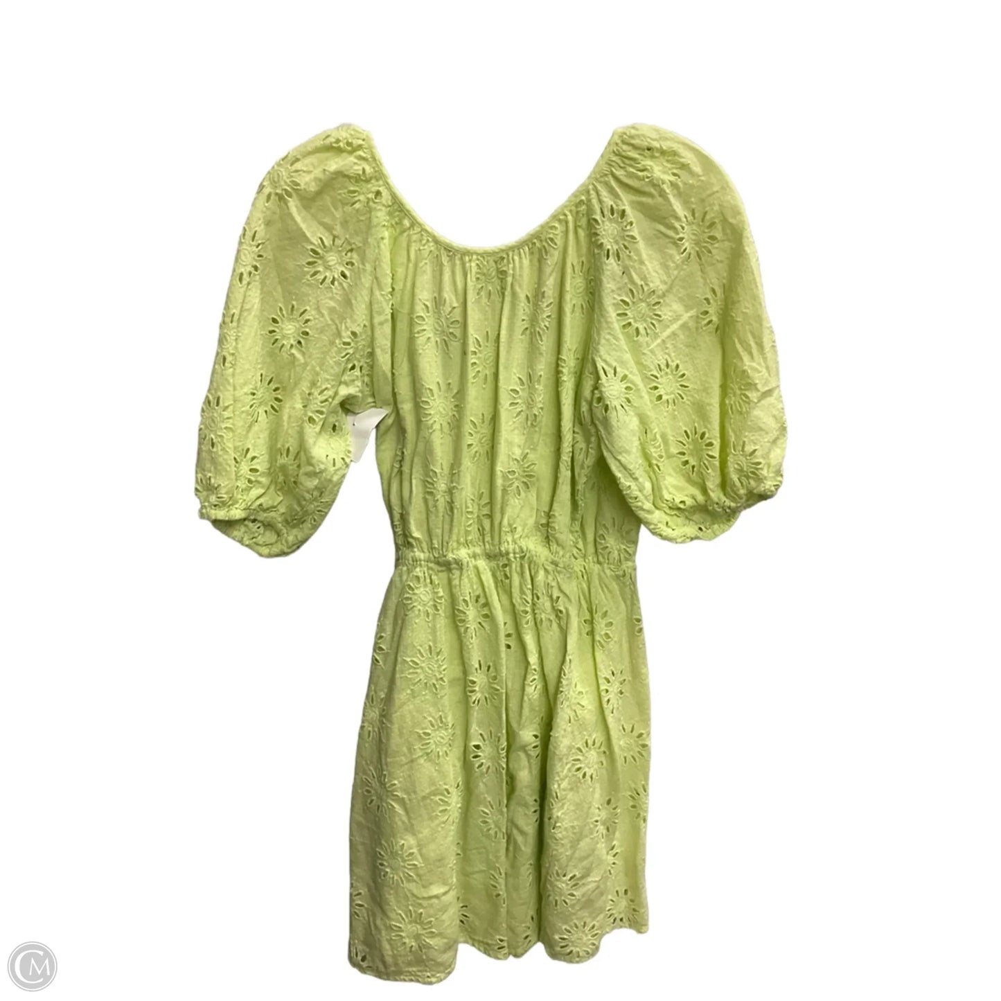Dress Casual Midi By Zara In Chartreuse, Size: Xs