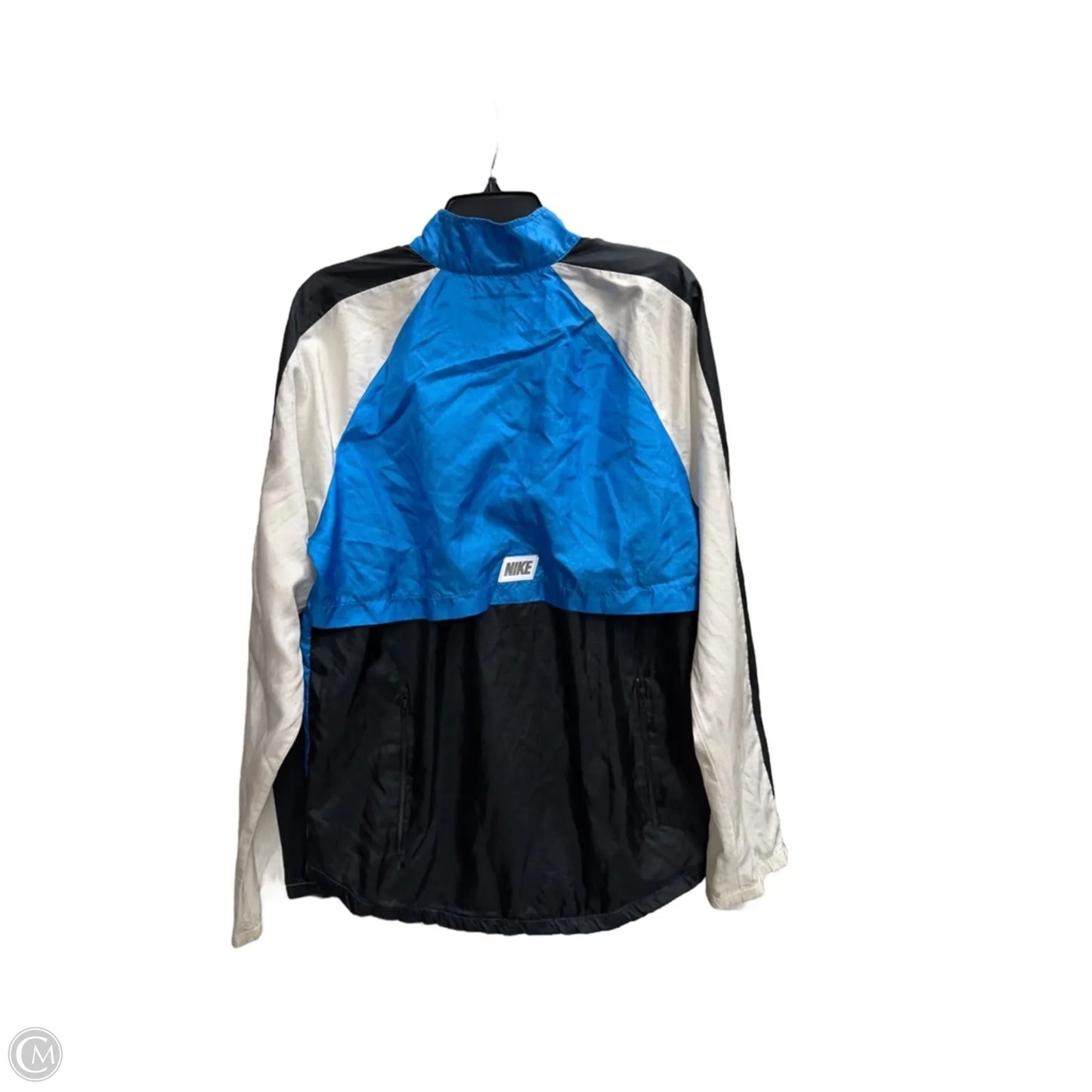 Athletic Jacket By Nike In Blue, Size: S