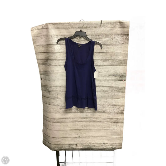Top Sleeveless By Ella Moss In Navy, Size: Xs