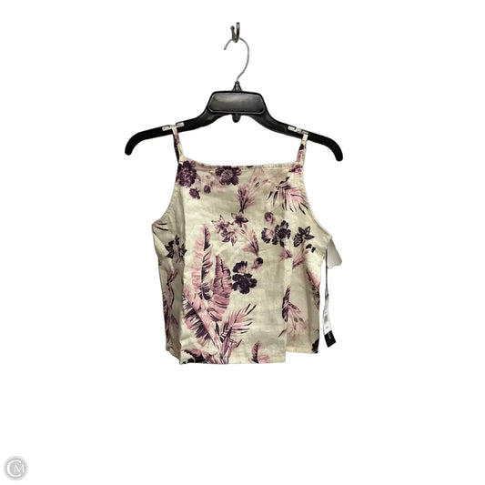 Top Sleeveless By Saks Fifth Avenue In Floral Print, Size: Xs