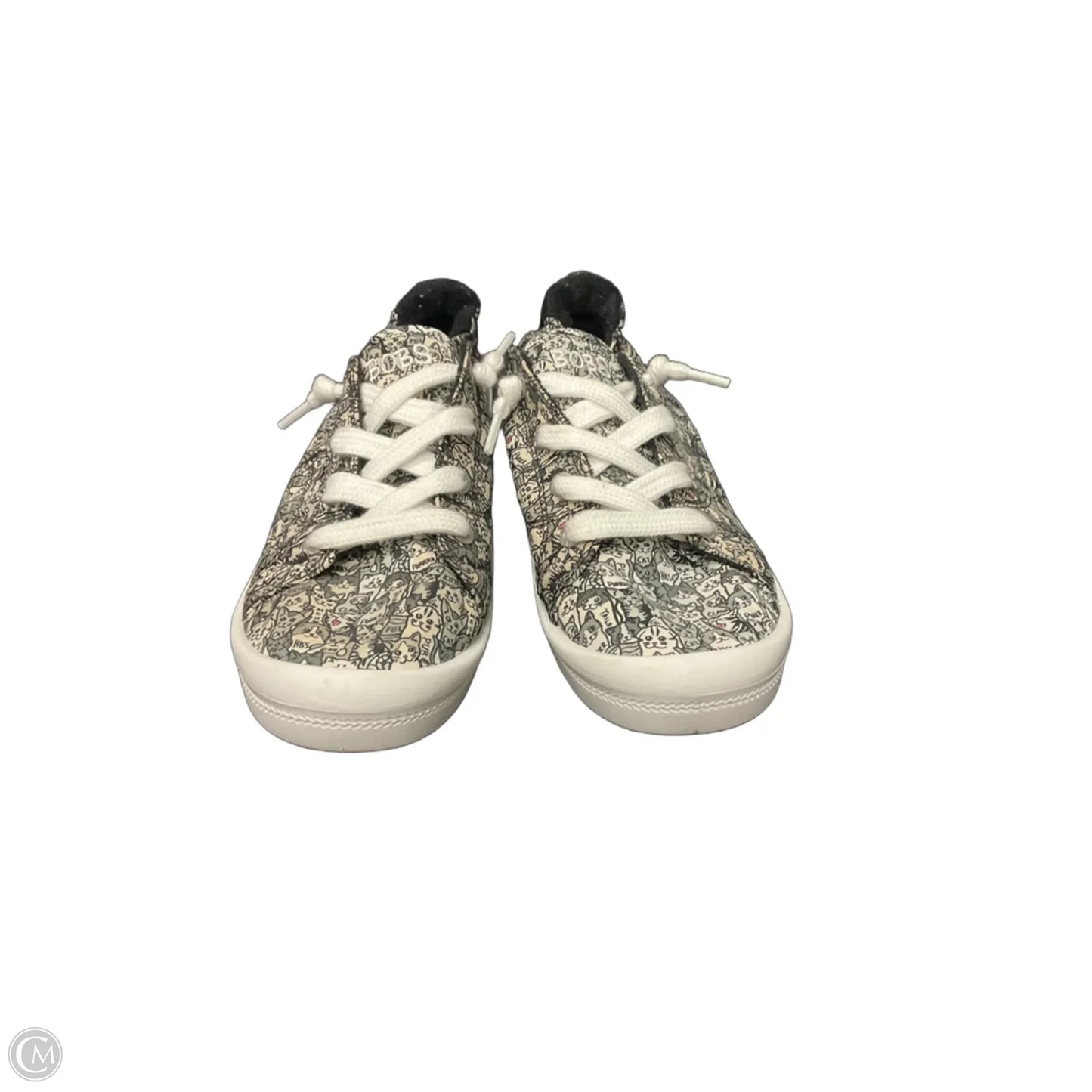 Shoes Sneakers By Skechers In Black & Cream, Size: 8.5