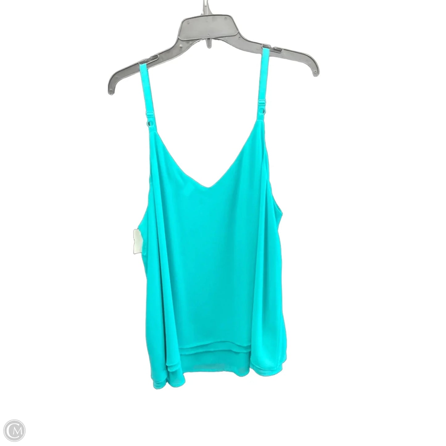 Top Sleeveless By Torrid In Teal, Size: 2x