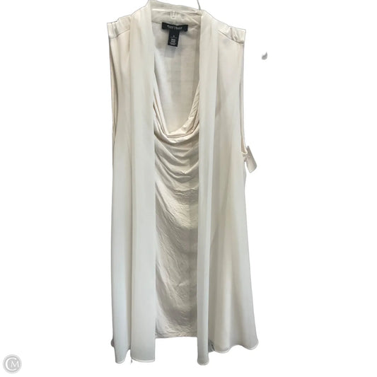 Top Sleeveless By White House Black Market In Ivory, Size: M