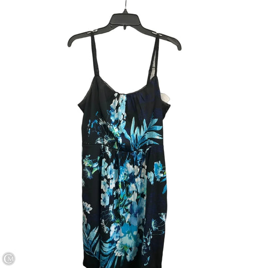 Dress Casual Midi By White House Black Market In Floral Print, Size: M