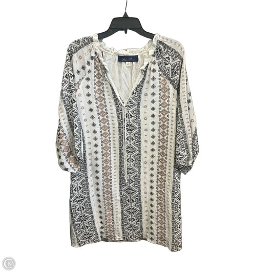 Dress Casual Midi By Blue Rain In Geometric Pattern, Size: M