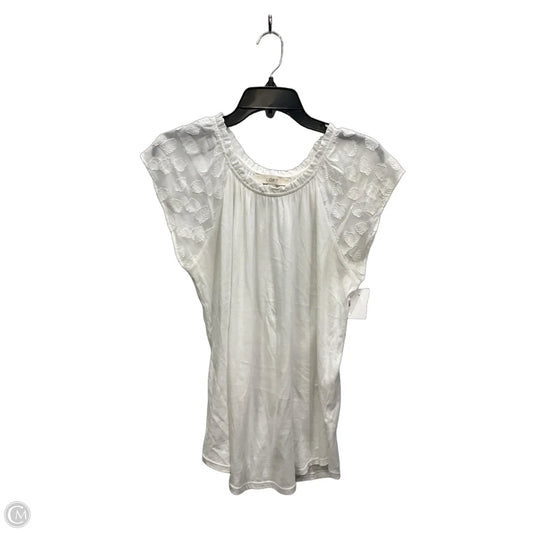 Top Sleeveless By Loft In White, Size: S