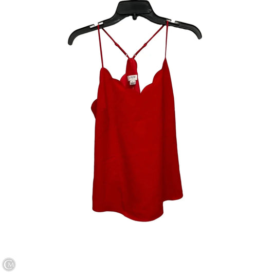 Top Sleeveless By J. Crew In Red, Size: S