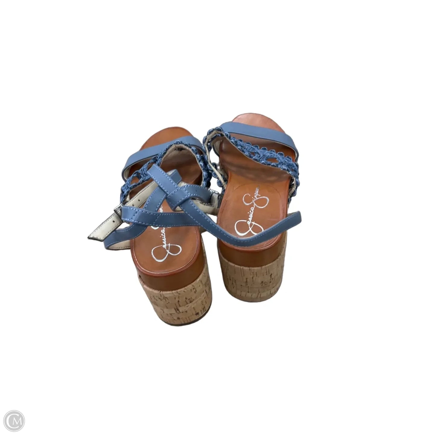 Shoes Heels Platform By Jessica Simpson In Blue, Size: 9