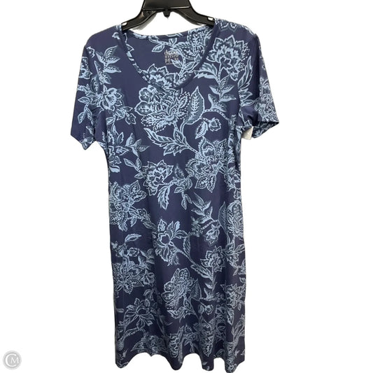 Dress Casual Midi By D&co. In Blue, Size: Mp
