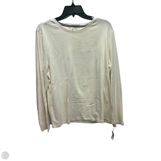 Top Long Sleeve By Talbots In Ivory, Size: Xl