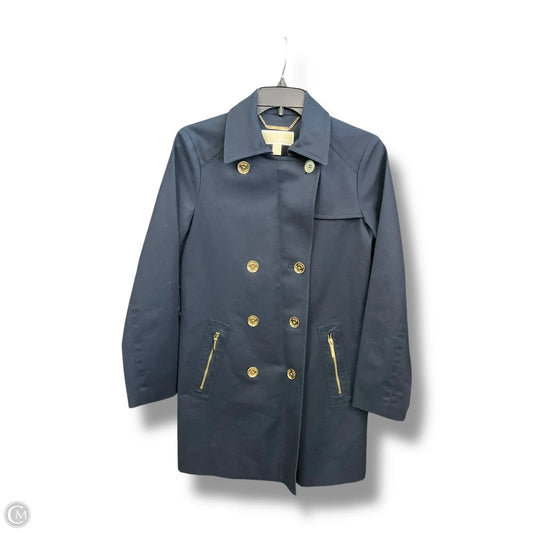 Coat Trench Coat By Michael By Michael Kors In Navy, Size: S