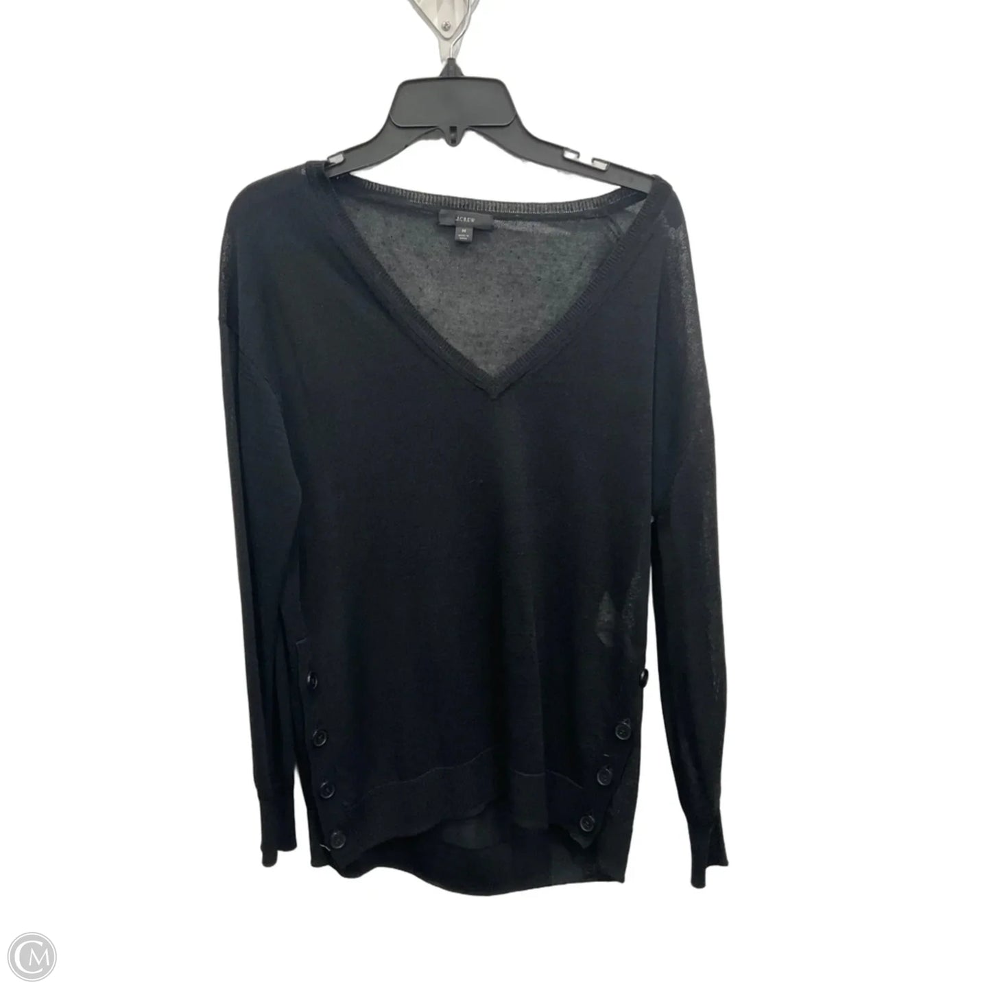 Top Long Sleeve By J. Crew In Black, Size: M