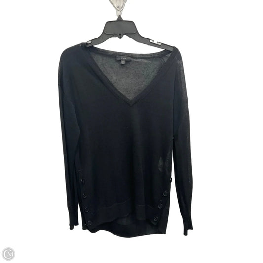 Top Long Sleeve By J. Crew In Black, Size: M