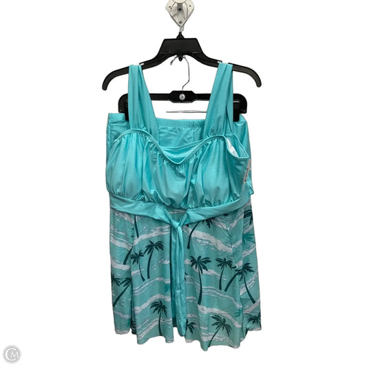 Swimsuit 2pc By Clothes Mentor In Blue, Size: 3x