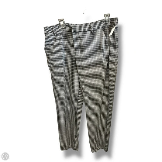 Pants Dress By Liverpool In Plaid Pattern, Size: 14