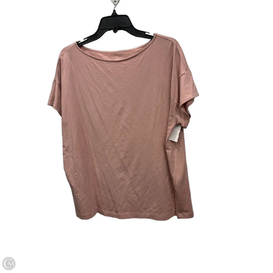 Top Short Sleeve By J. Jill In Mauve, Size: Xl