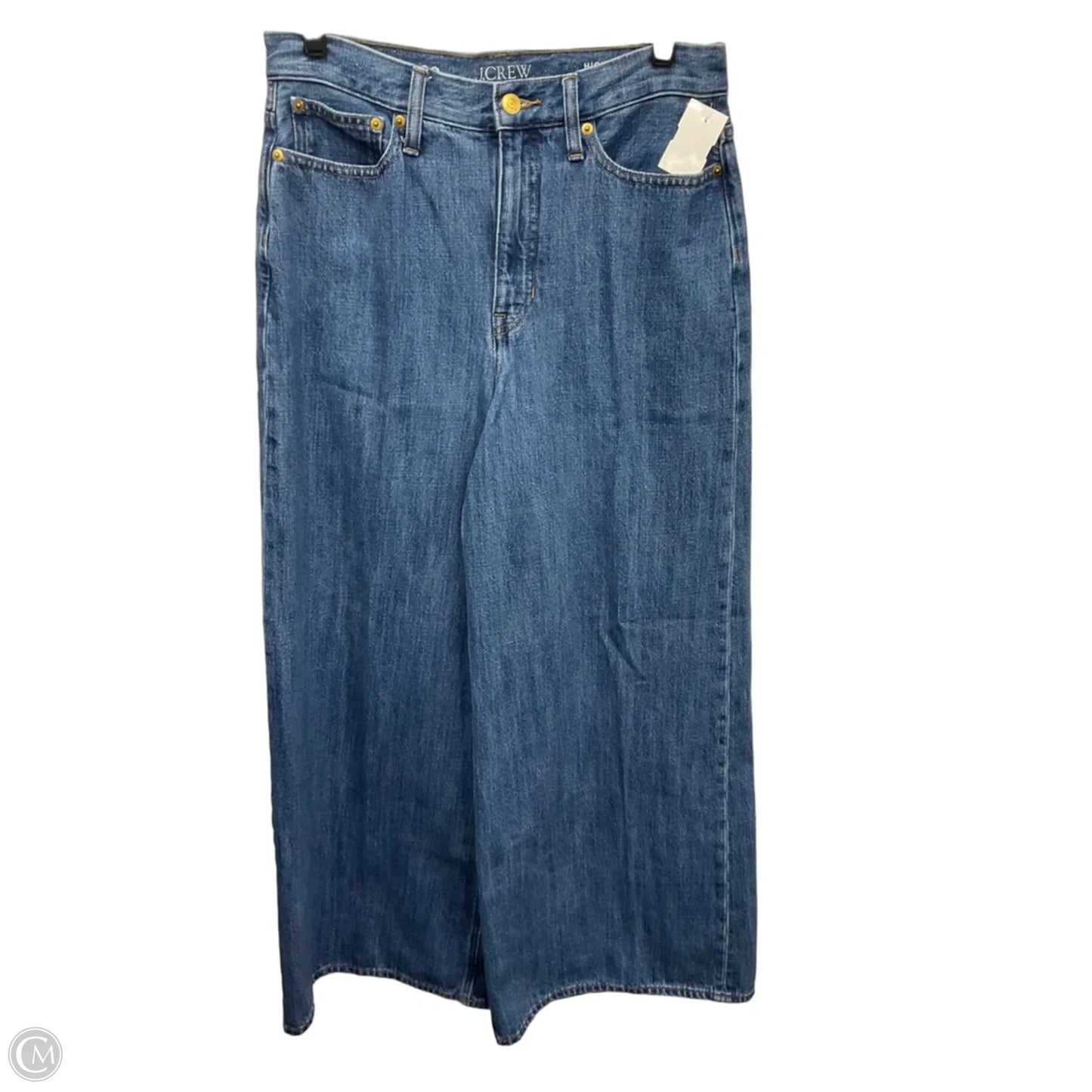 Jeans Wide Leg By J. Crew In Blue Denim, Size: 6