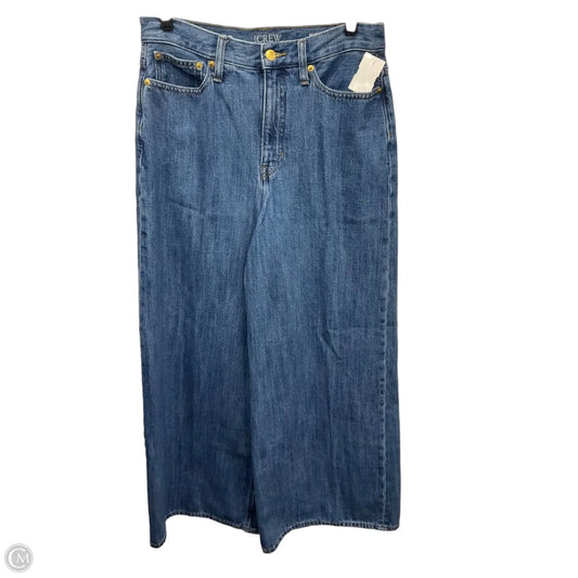 Jeans Wide Leg By J. Crew In Blue Denim, Size: 6