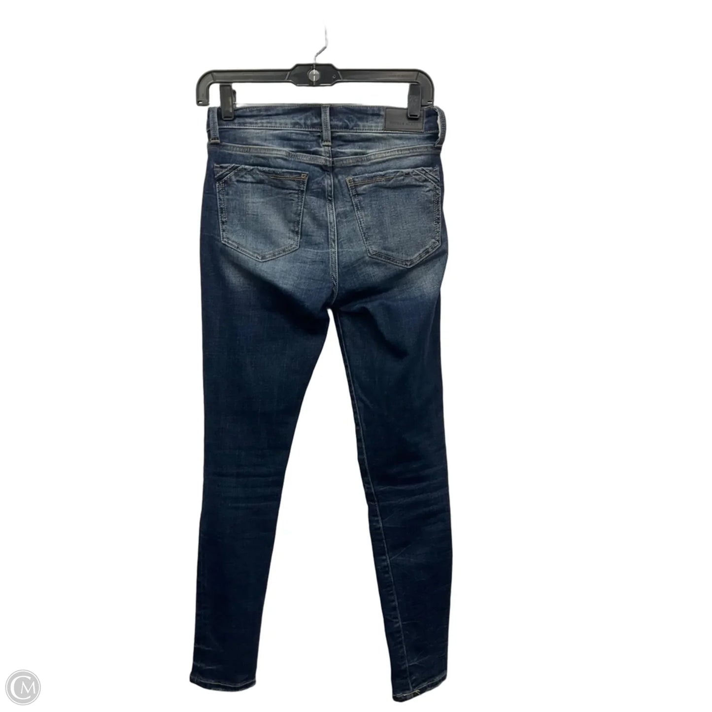Jeans Straight By Buckle Black In Blue Denim, Size: 2