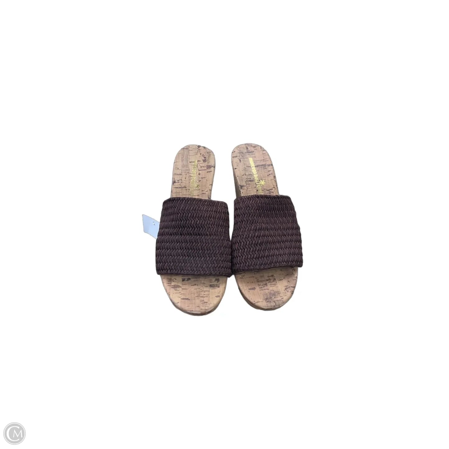 Shoes Heels Wedge By Montego Bay In Brown, Size: 9