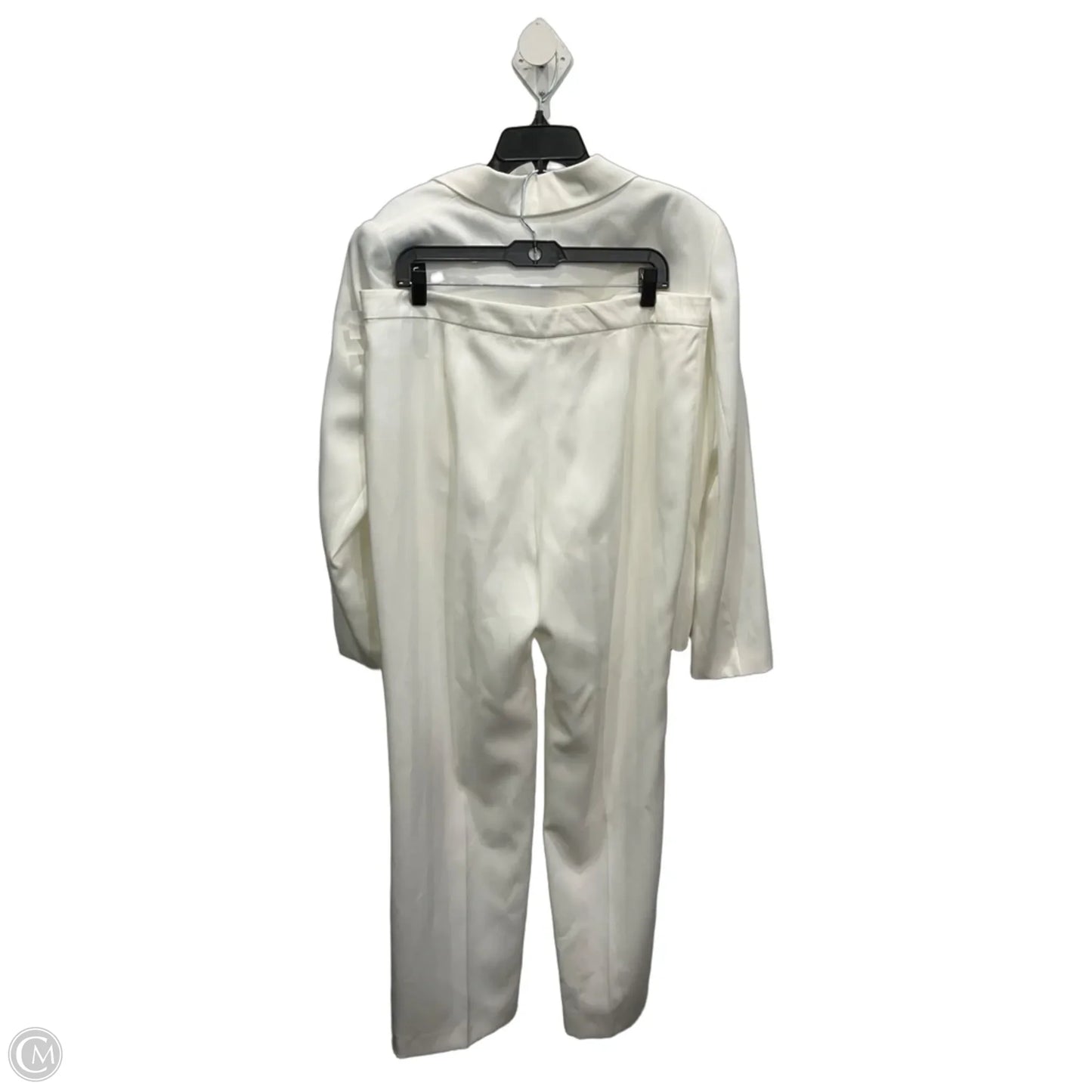 Pants Suit 2pc By Le Suit In White, Size: 14