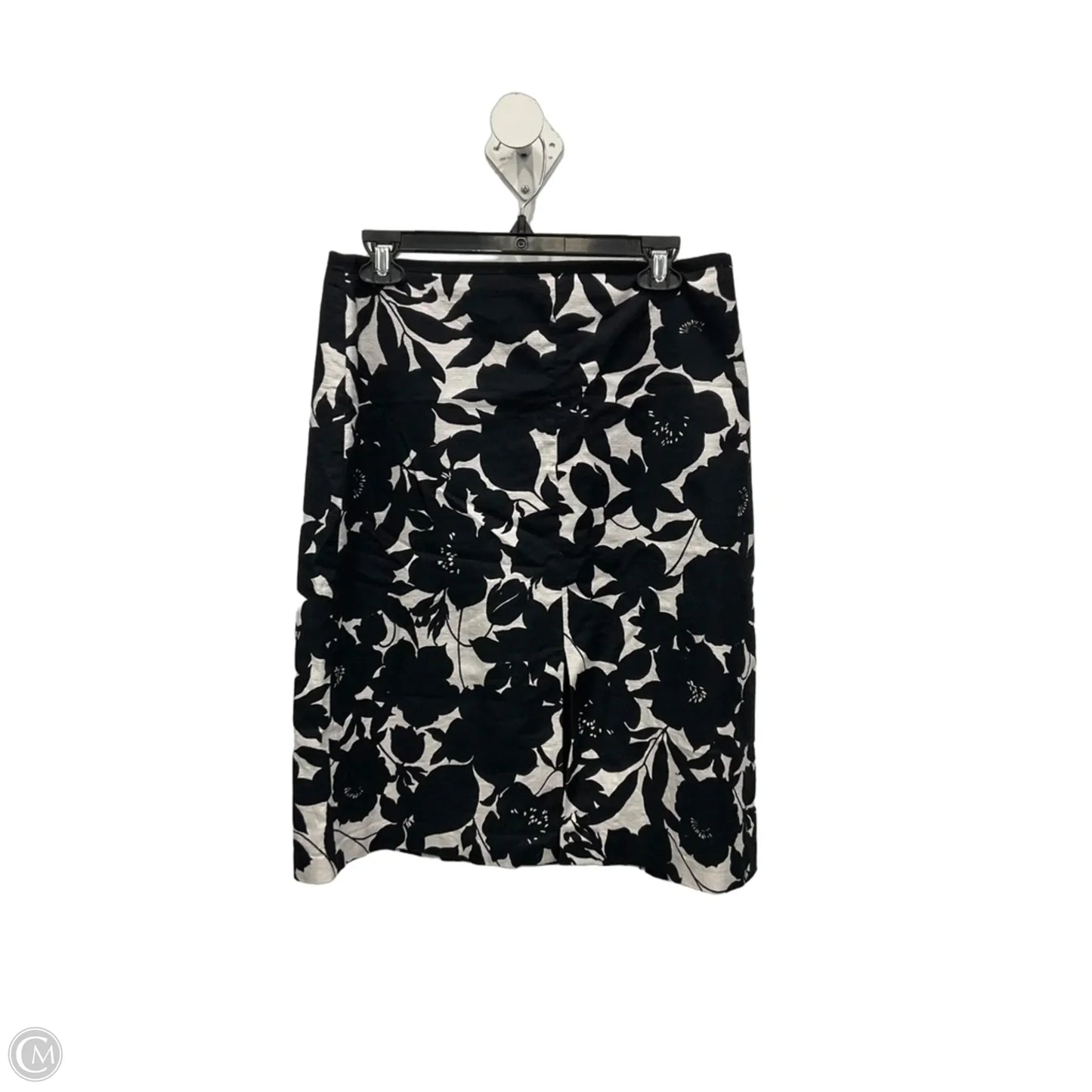 Skirt Midi By Ann Taylor In Black & White, Size: 8p