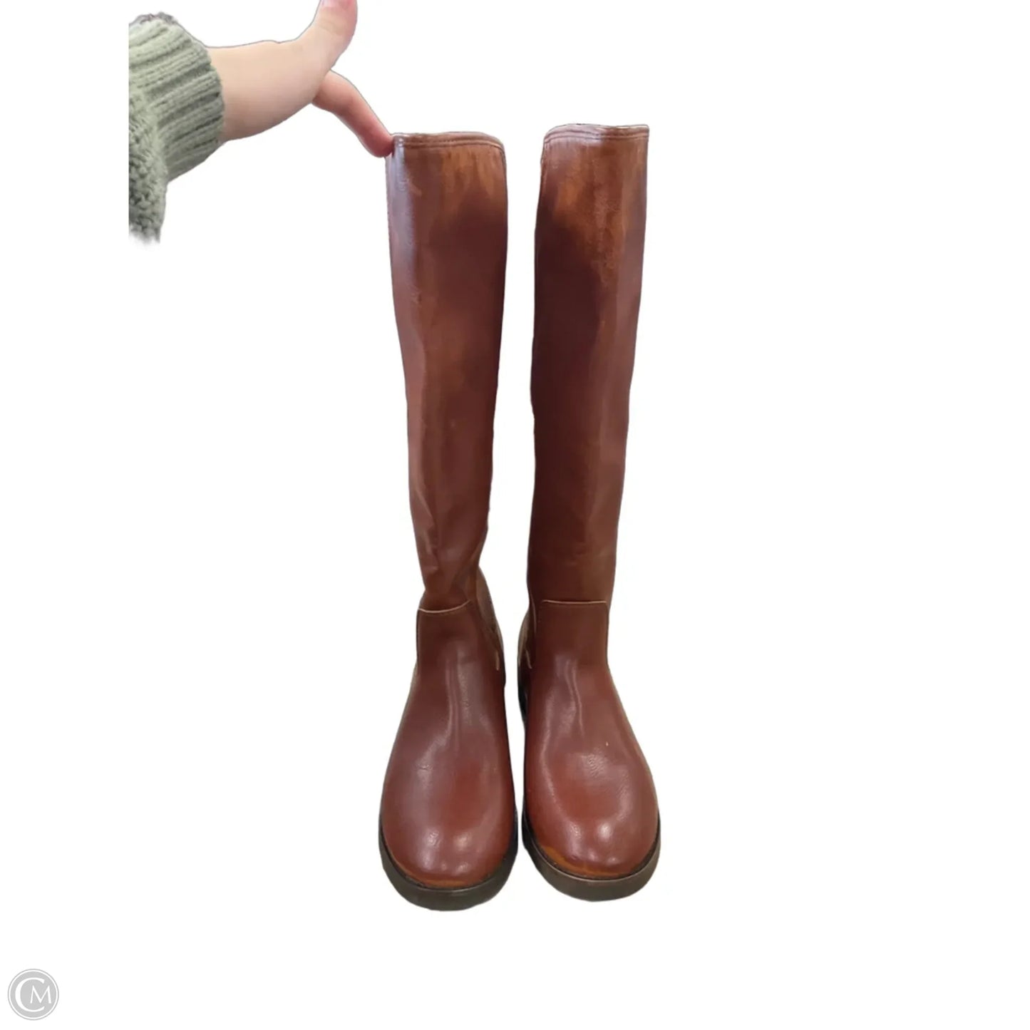 Boots Designer By Frye In Brown, Size: 8.5