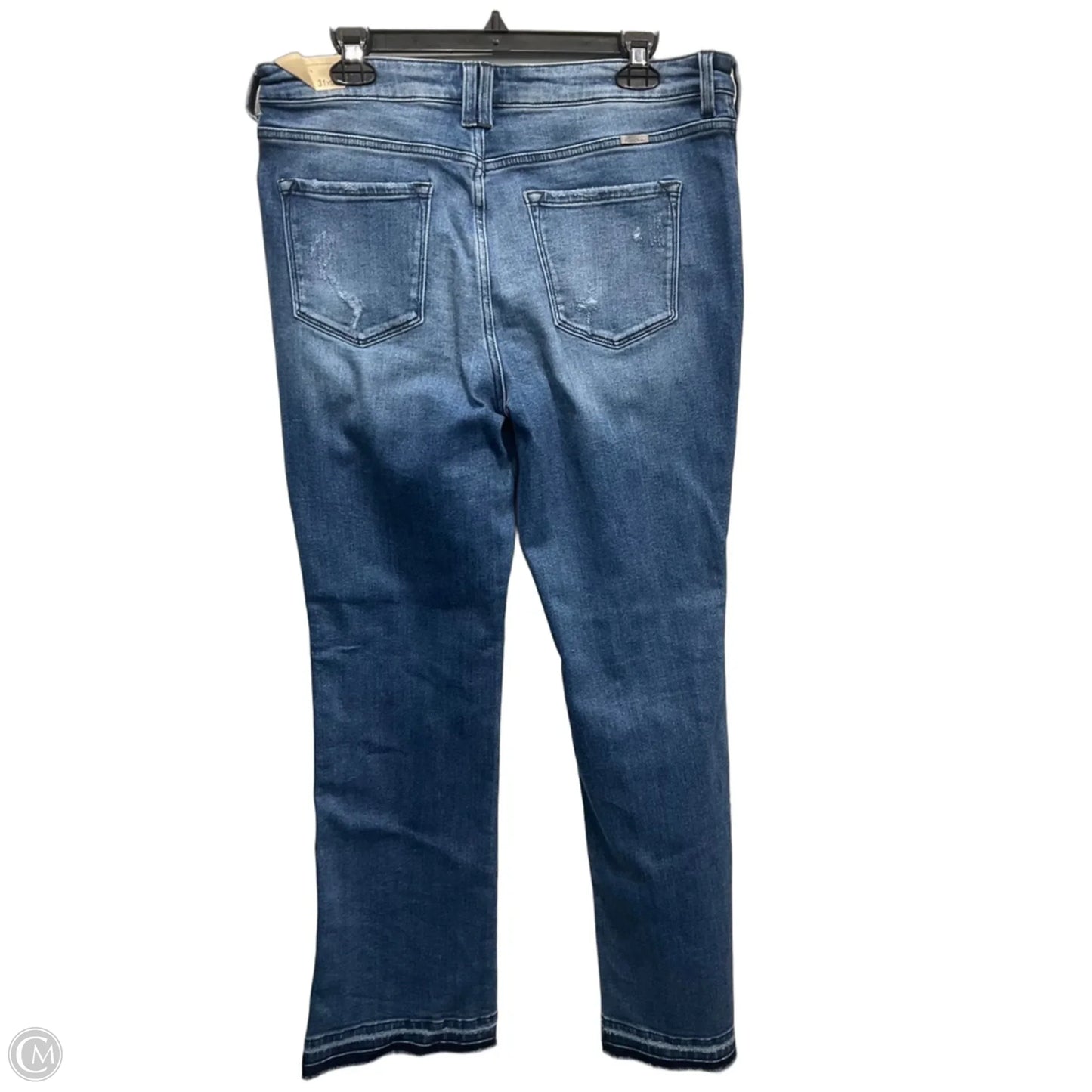 Jeans Flared By Kancan In Blue Denim, Size: 8