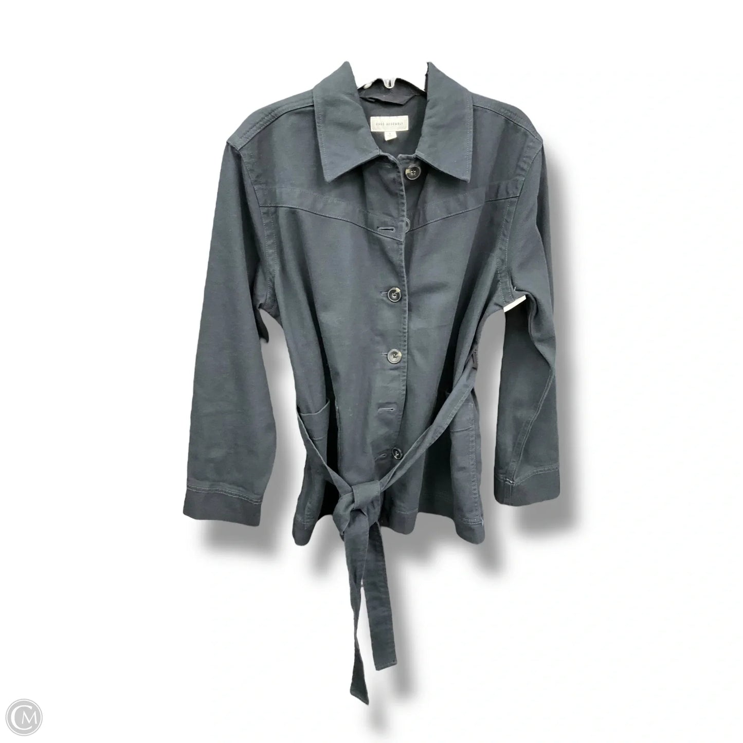 Jacket Other By Free Assembly In Blue, Size: L