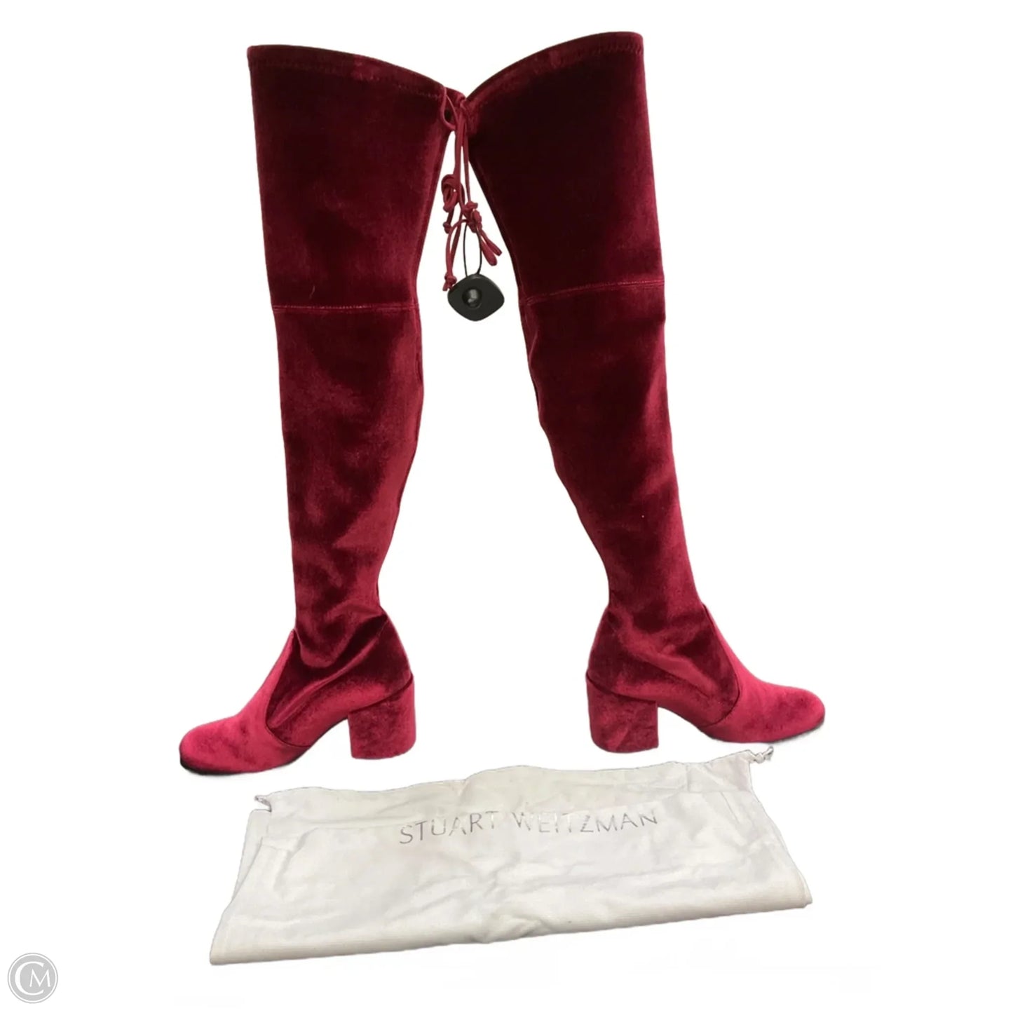 Boots Designer By Stuart Weitzman In Red, Size: 5