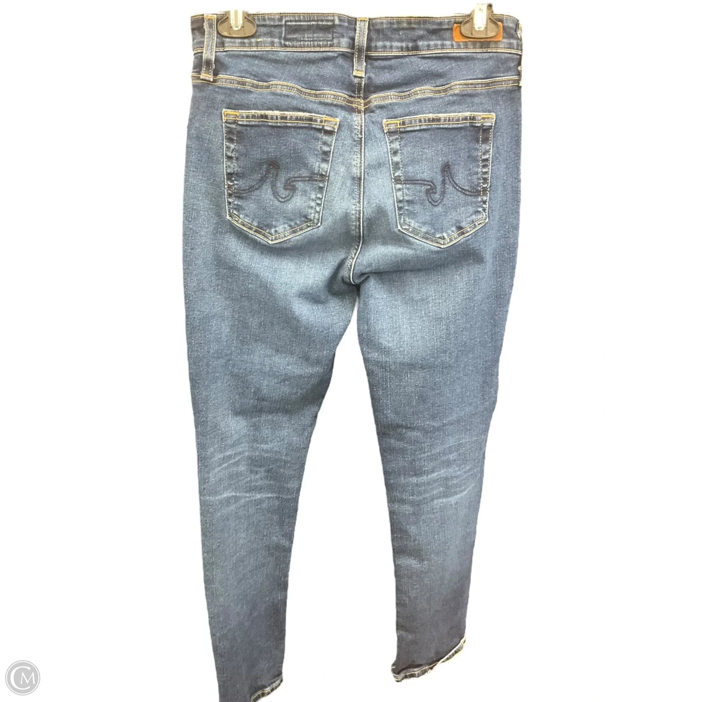 Jeans Straight By Ag Jeans In Blue Denim, Size: 8