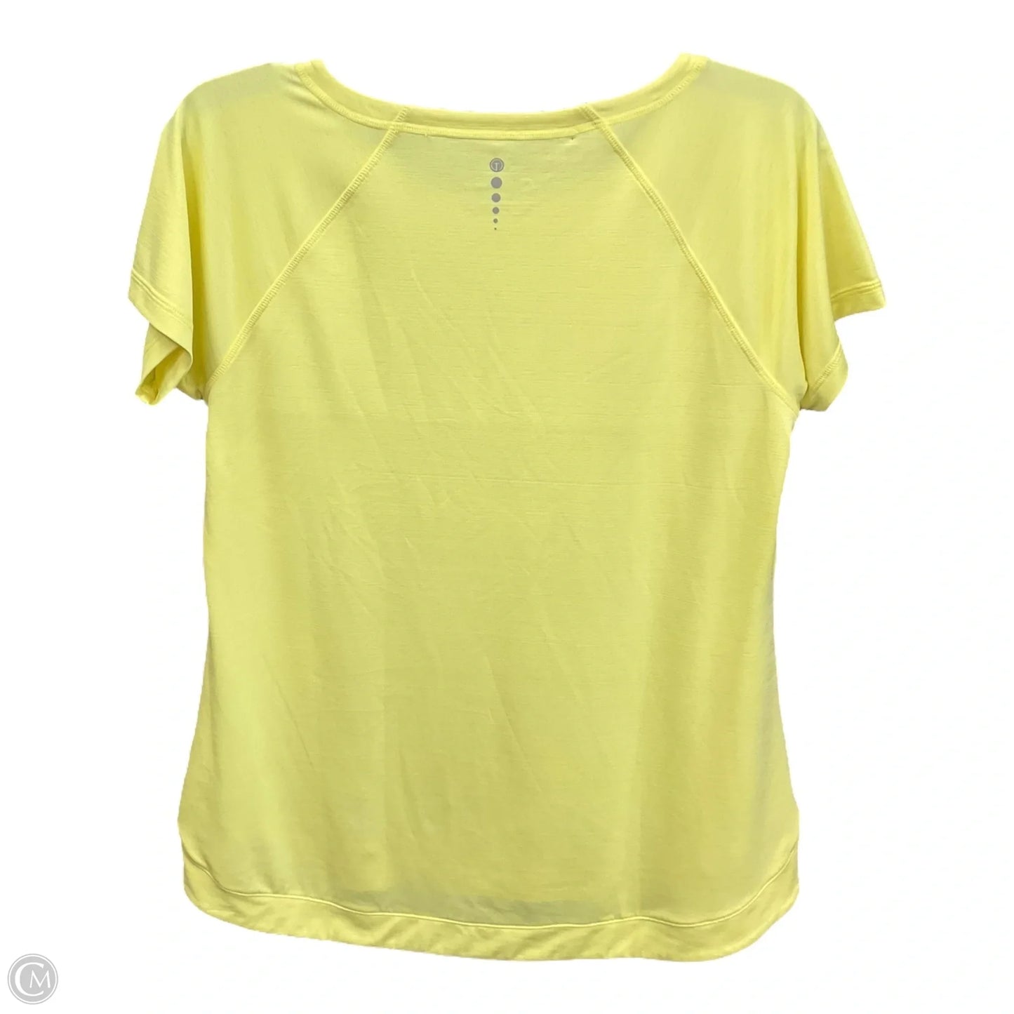 Top Short Sleeve Basic By Talbots In Yellow, Size: S