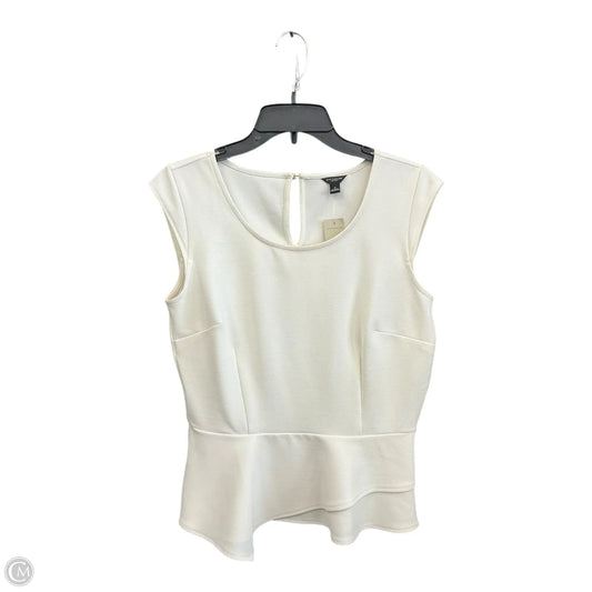 Top Sleeveless By Ann Taylor In Cream, Size: S