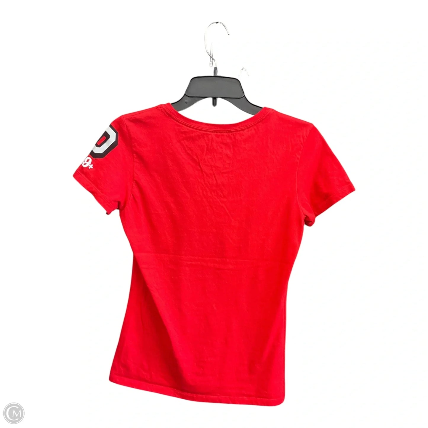 Athletic Top Short Sleeve By Nike Apparel In Red, Size: S
