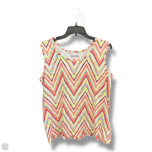 Top Sleeveless By Cme In Multi-colored, Size: 1x