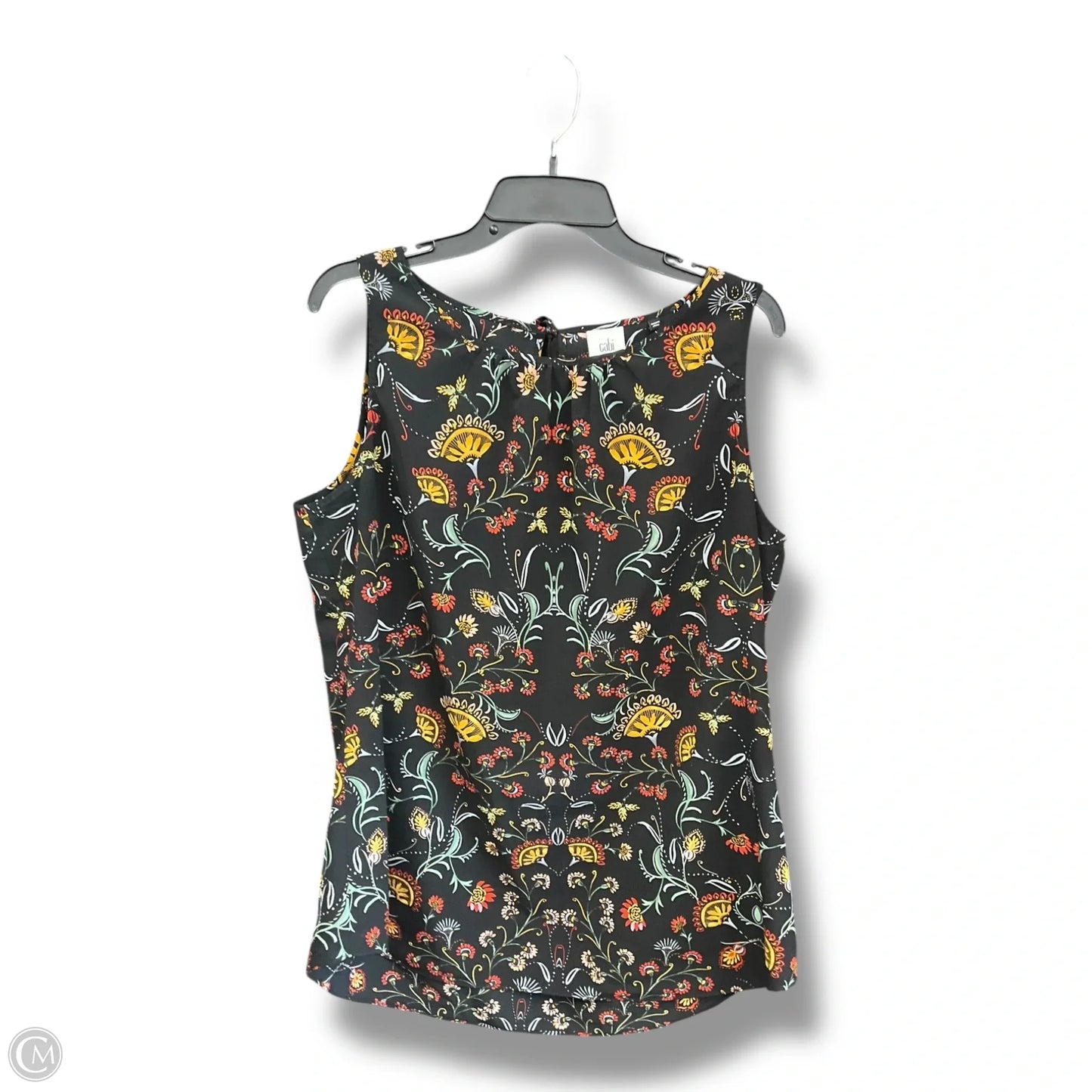 Top Sleeveless By Cabi In Multi-colored, Size: L