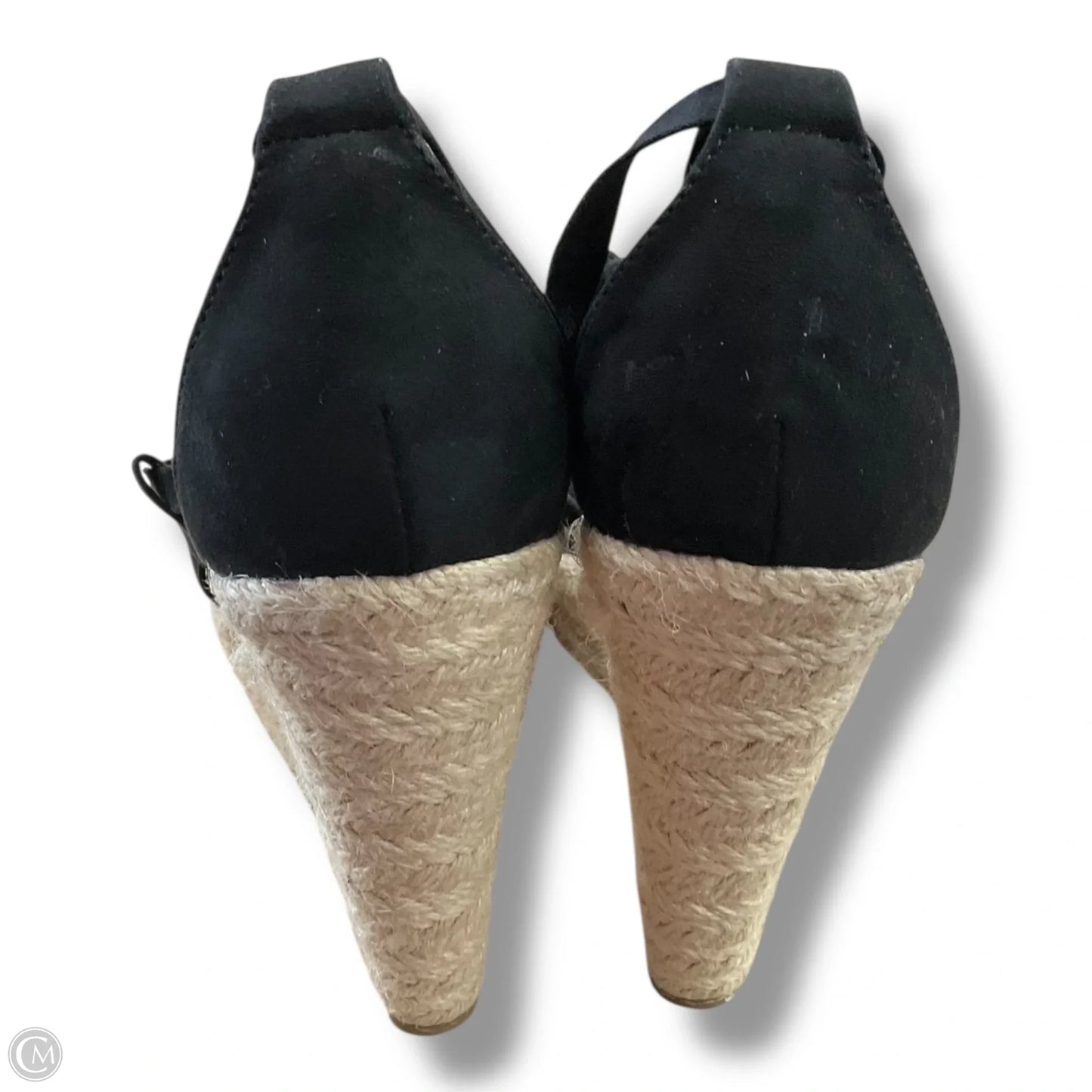 Sandals Heels Wedge By Shoedazzle In Black, Size: 10