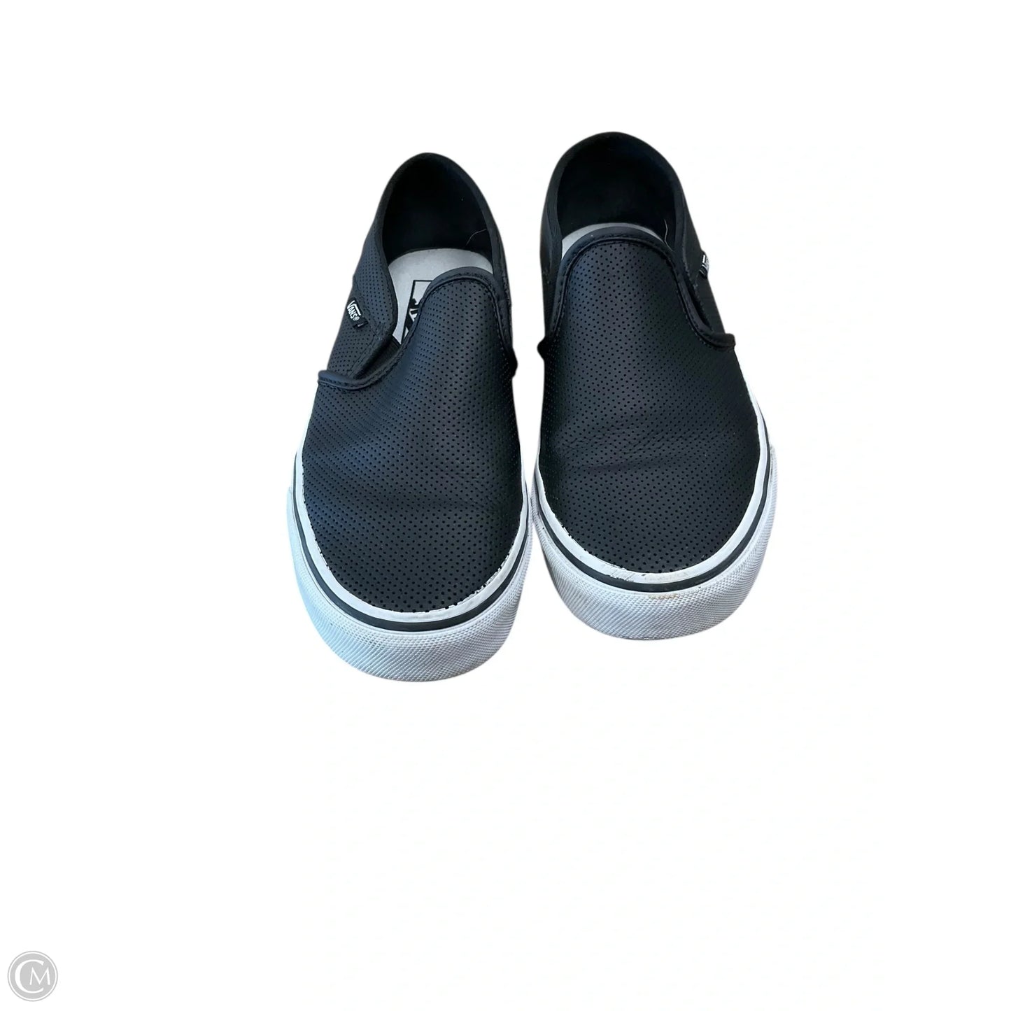 Shoes Flats By Vans In Black, Size: 8
