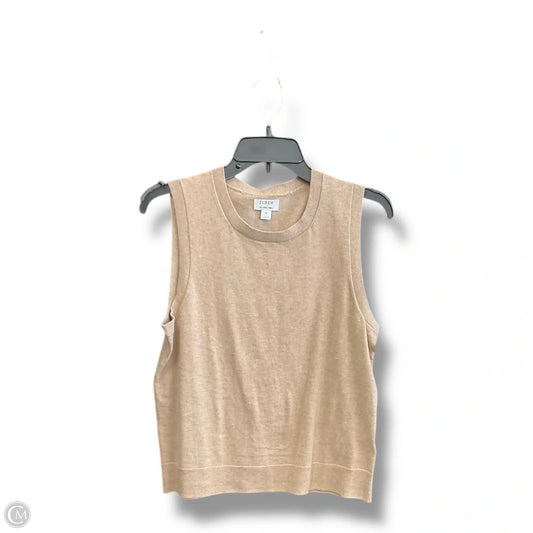 Top Sleeveless By J. Crew In Tan, Size: M