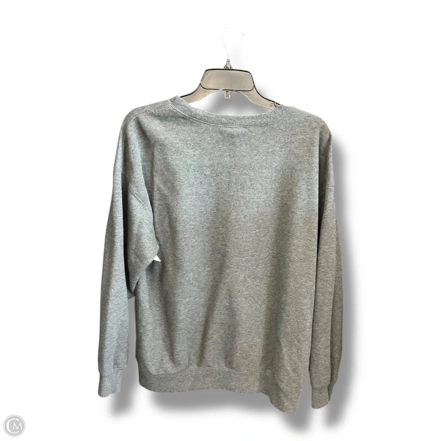 Sweatshirt Crewneck By Clothes Mentor In Grey, Size: 1x