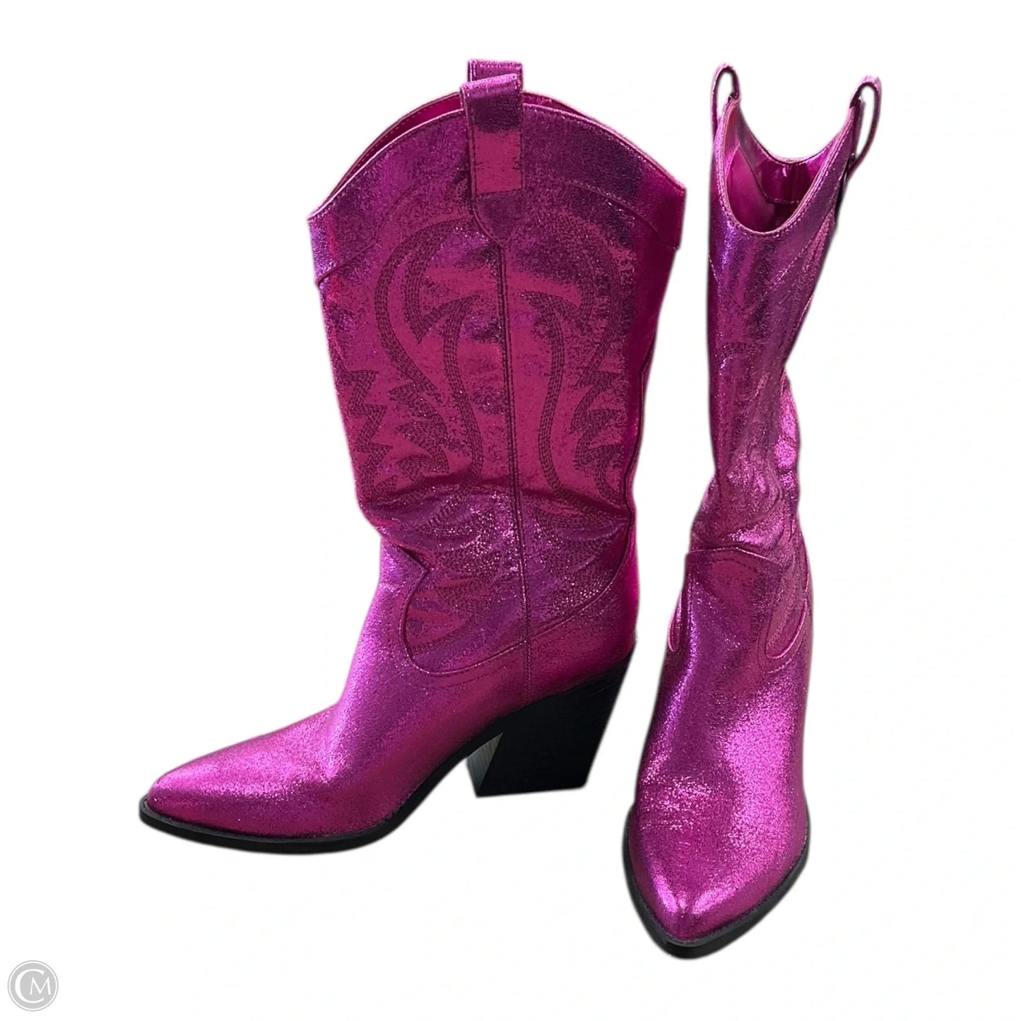 Boots Western By Nine West In Pink, Size: 7
