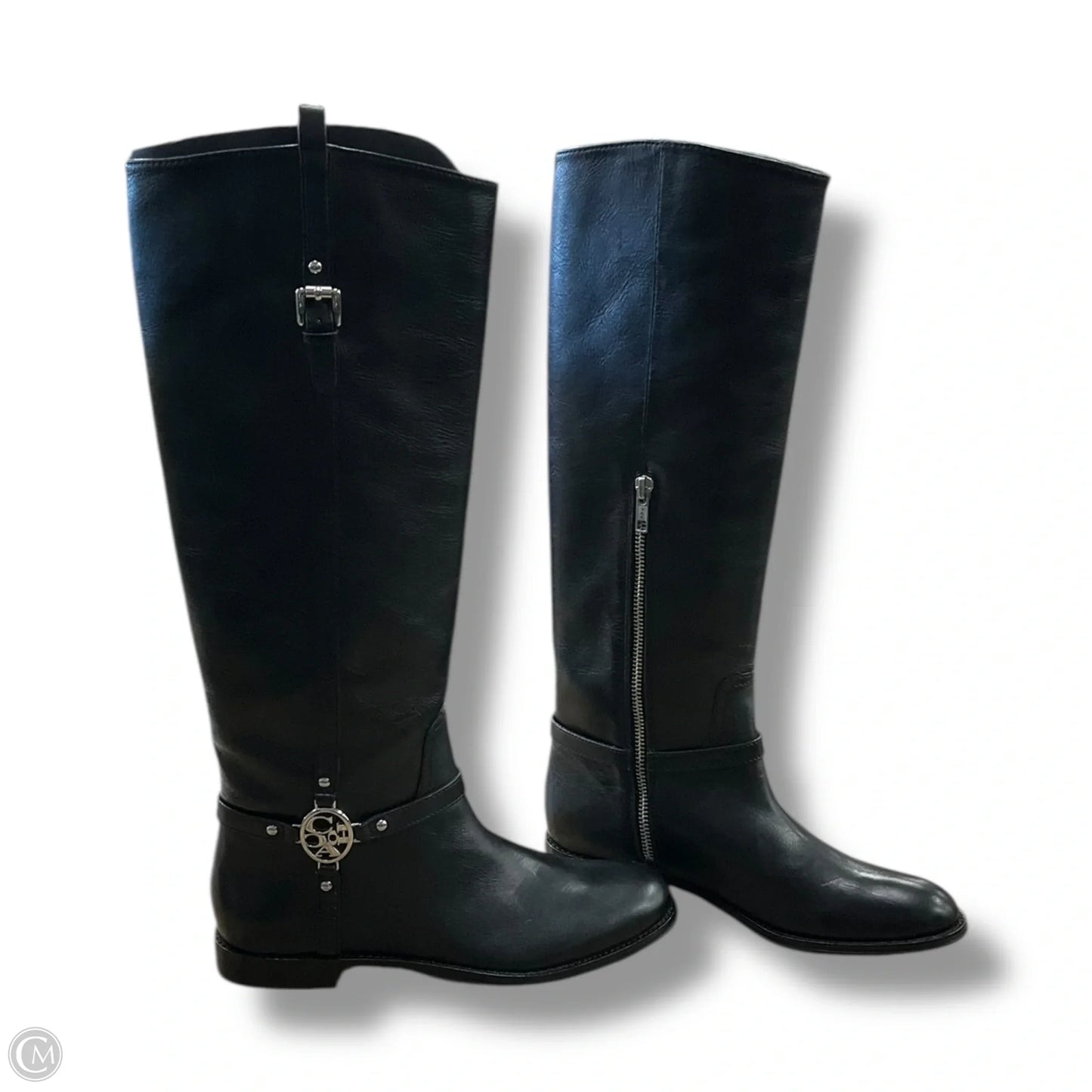 Boots Designer By Coach In Black, Size: 6.5